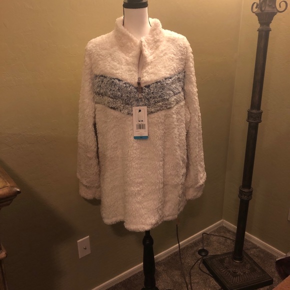 Weatherproof Vintage Jersey Lined Sherpa Pullover - Picture 3 of 3